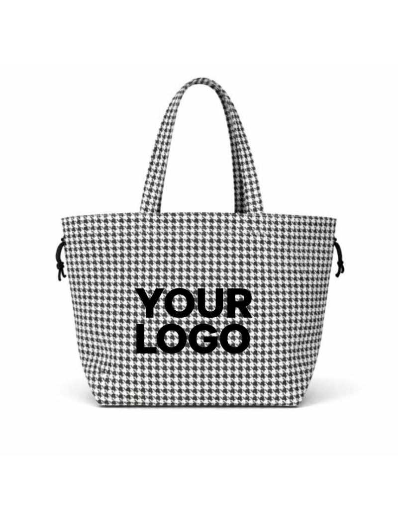 SAC NICE PIED-DE-POULE - L 🖤 (58x24x35cm)