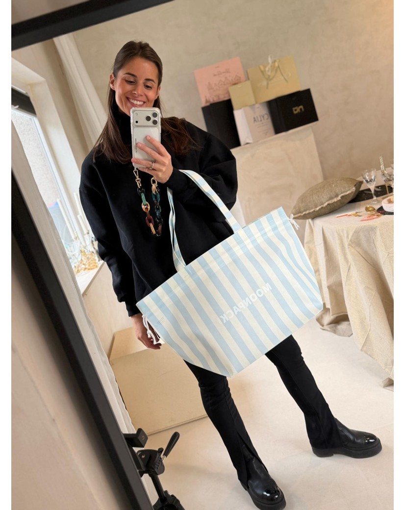 SAC NICE LINEA BLEU - L 🩵 (58x24x35cm)