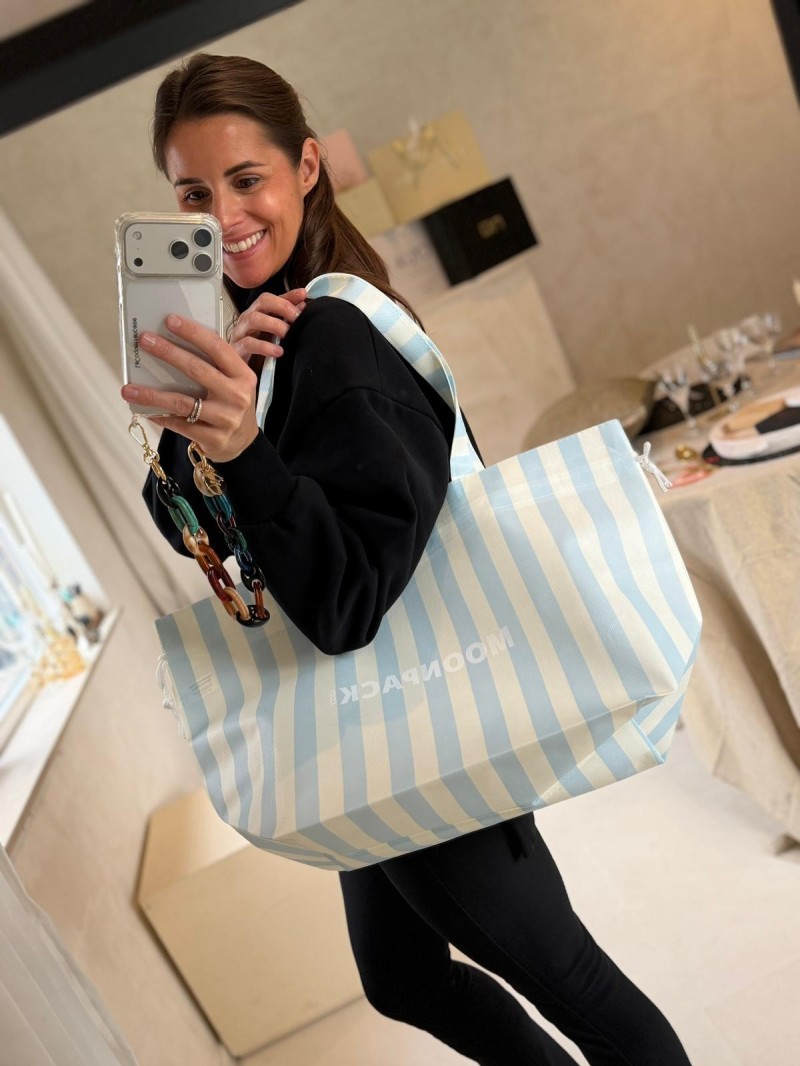SAC NICE LINEA BLEU - L 🩵 (58x24x35cm)