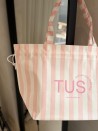 SAC NICE LINEA ROSE PÂLE - L 🩷 (58x24x35cm)