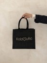 Sacs en toile de jute noir personnalisés avec votre logo - Commandez maintenant