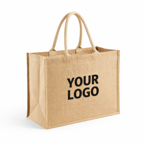 Customized burlap bag with your design imprint - Order now.
