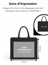 Black burlap bags customized with your logo - Order now