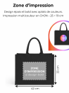 Sacs en toile de jute noir personnalisés avec votre logo - Commandez maintenant