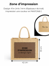 Customized burlap bag with your design imprint - Order now.