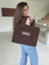 Sac Teddy - Brun Chocolat (37x16x28cm)