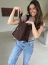 Sac Teddy - Brun Chocolat (37x16x28cm)