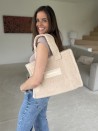 Sac Teddy - Beige (37x16x28cm)