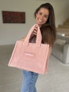 Sac Teddy - Rose Poudré (37x16x28cm)