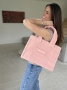 Sac Teddy - Rose Poudré (37x16x28cm)