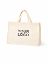 NONWOVEN DRAAGTAS "LYON" - BEIGE M (45X15X35CM)