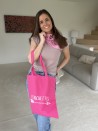 TOTEBAG "PARIJS" FUCHSIA (38x42 cm)