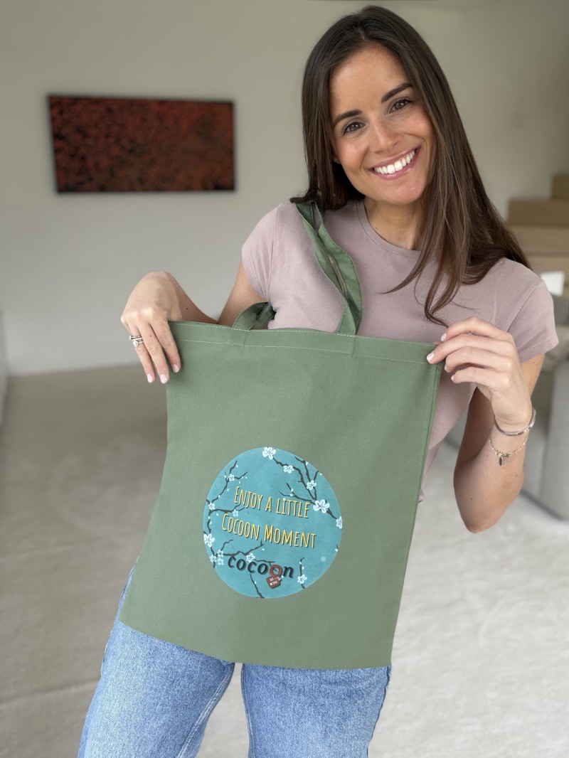 TOTEBAG "PARIJS" KAKI (38X42CM)