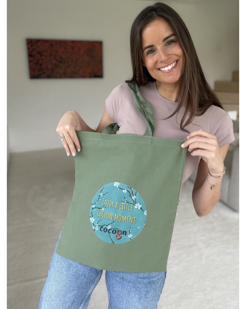 TOTEBAG "PARIJS" KAKI (38X42CM)