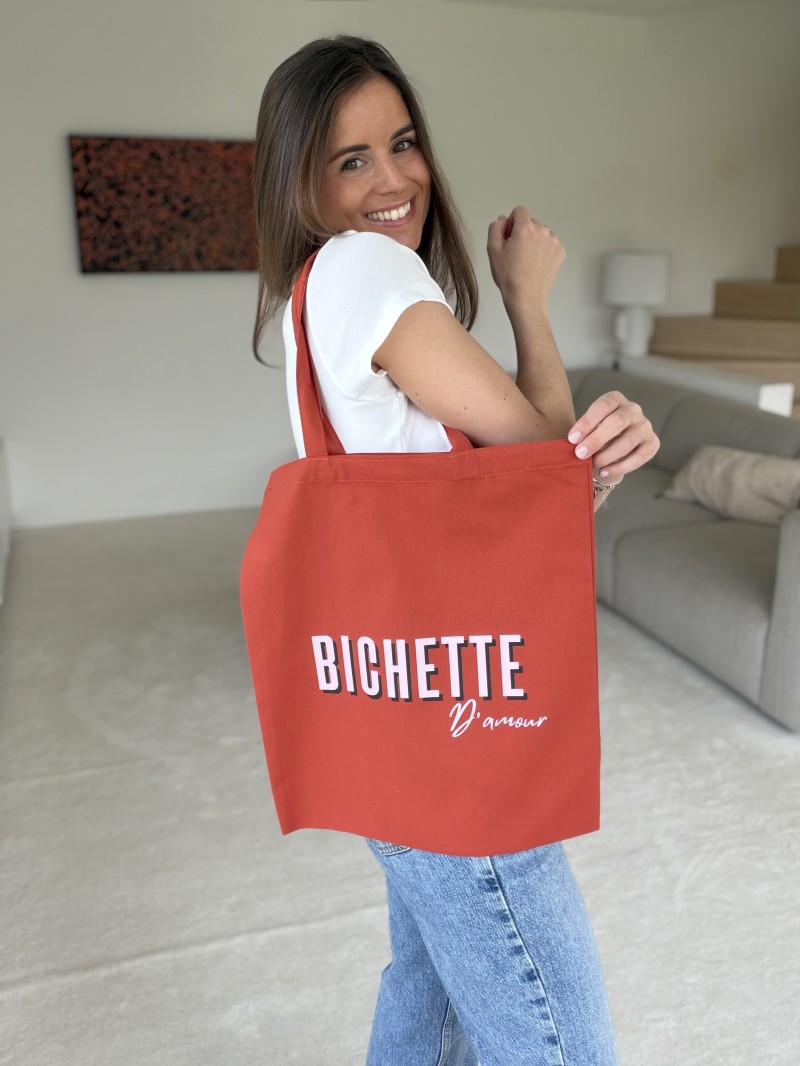 Tragetasche PARIS - TERRACOTTA (38x42 cm)