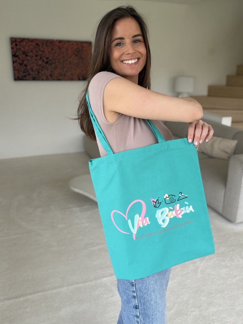 SAC PARIS - PETROLE (38x42cm)