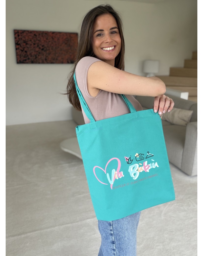 SAC PARIS - PETROLE (38x42cm)