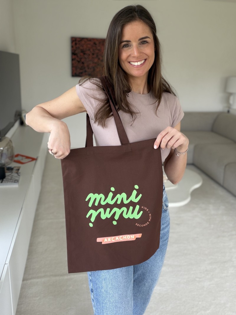 Tote Bag PARIS – Braun (38 x 42 cm)