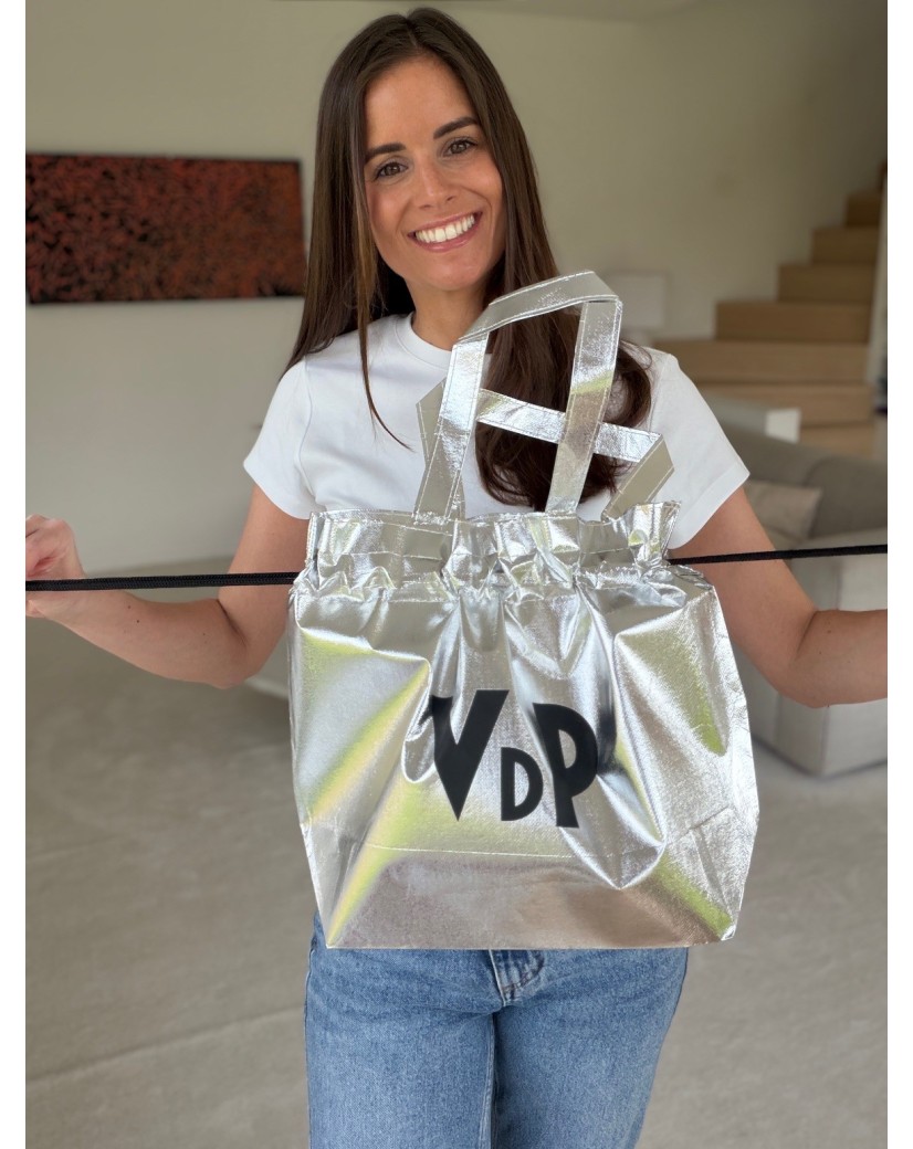 NICE BAG SILVER – M (40x14x30 cm)