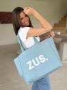 COTTON BAG “NANCY”– LIGHT JEANS 💙 (43x15x36 cm)