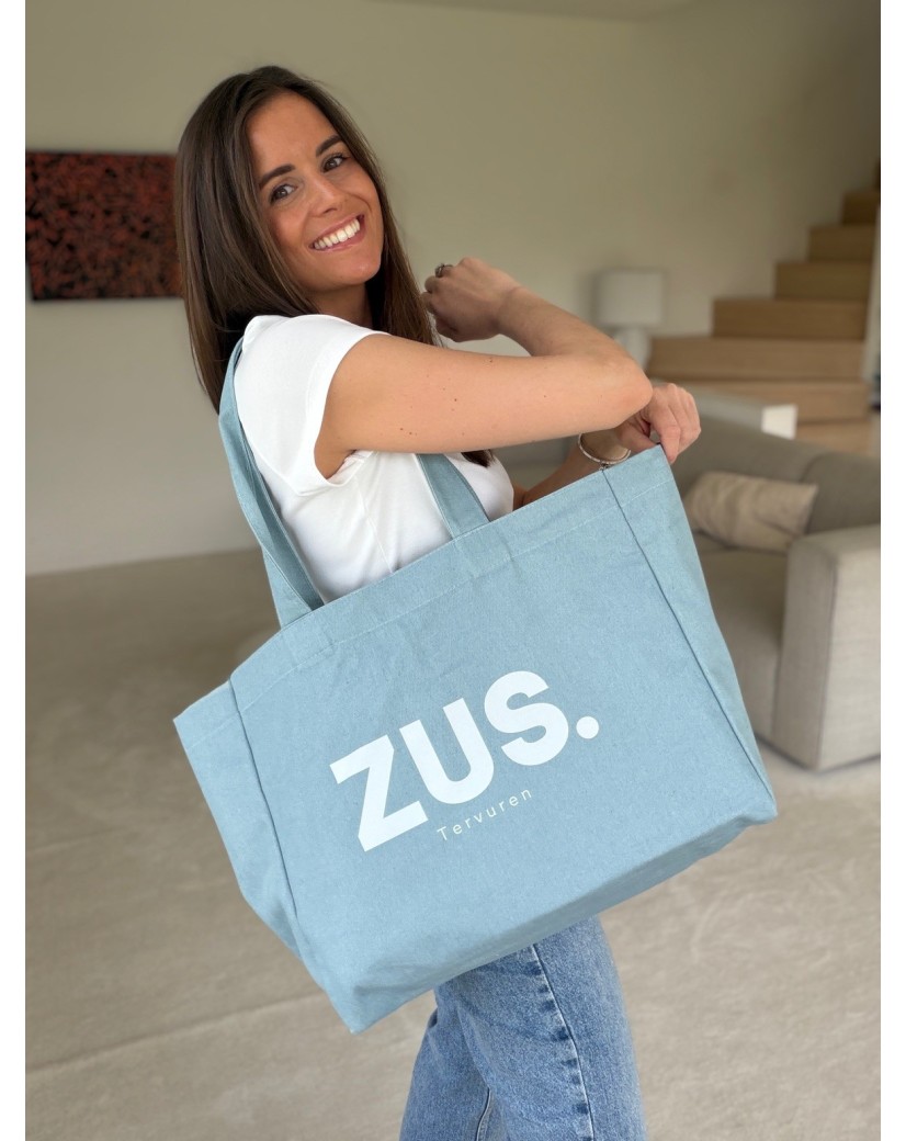 “NANCY” BAG – LIGHT JEANS 💙 (43x15x36 cm)