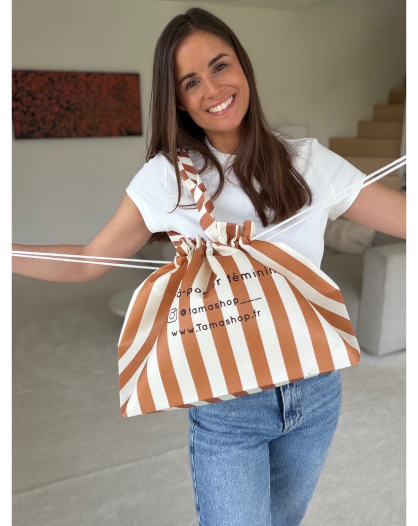 Tasche NICE LINEA Terrakotta – L (58 x 24 x 35 cm)