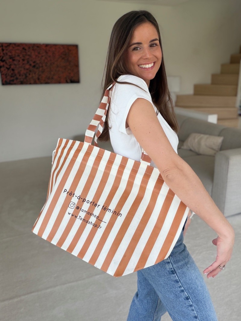 Tasche NICE LINEA Terrakotta – L (58 x 24 x 35 cm)