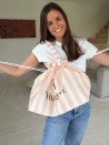 SAC NICE LINEA ROSE PÂLE - L 🩷 (58x24x35cm)