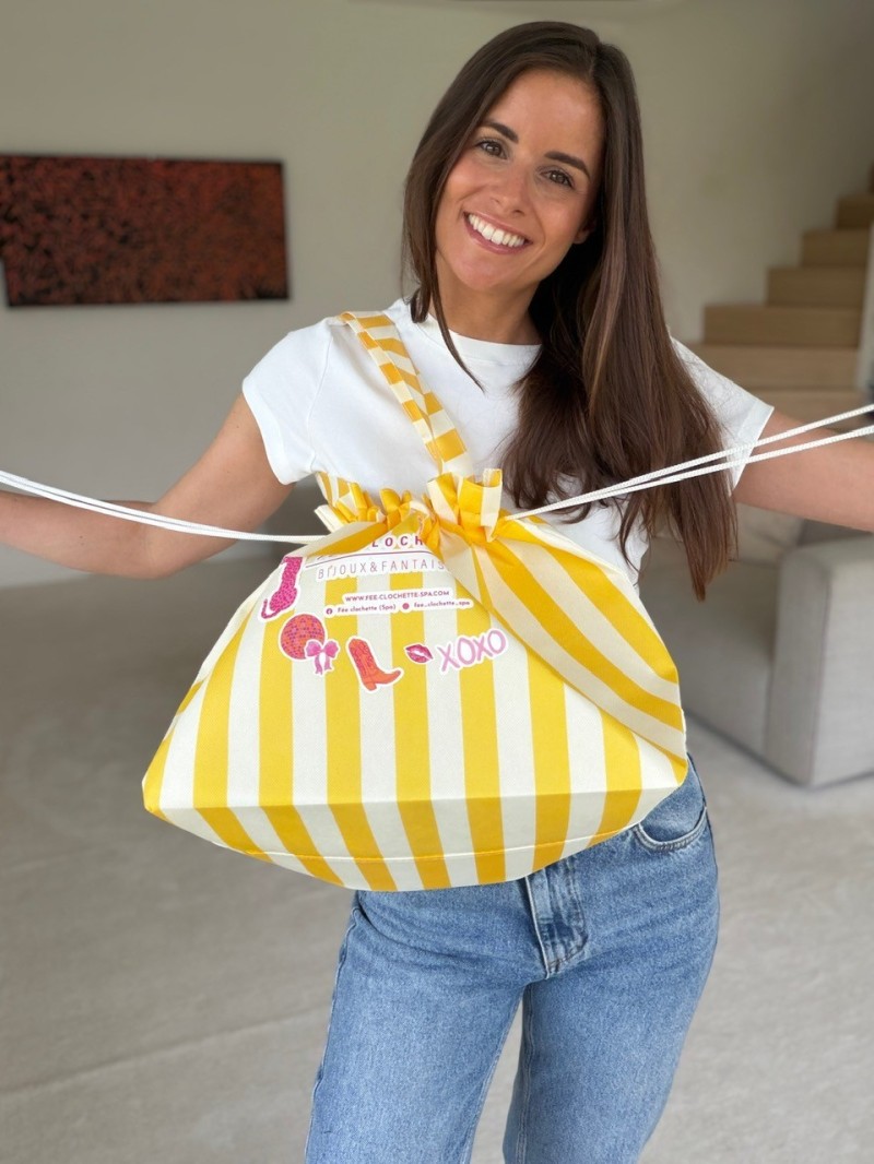 Bolsa NICE LINEA Amarilla – L (58 x 24 x 35 cm)