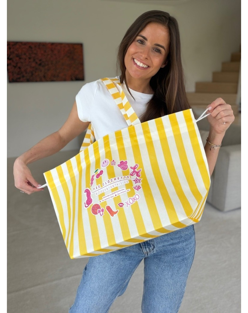 Bolsa NICE LINEA Amarilla – L (58 x 24 x 35 cm)