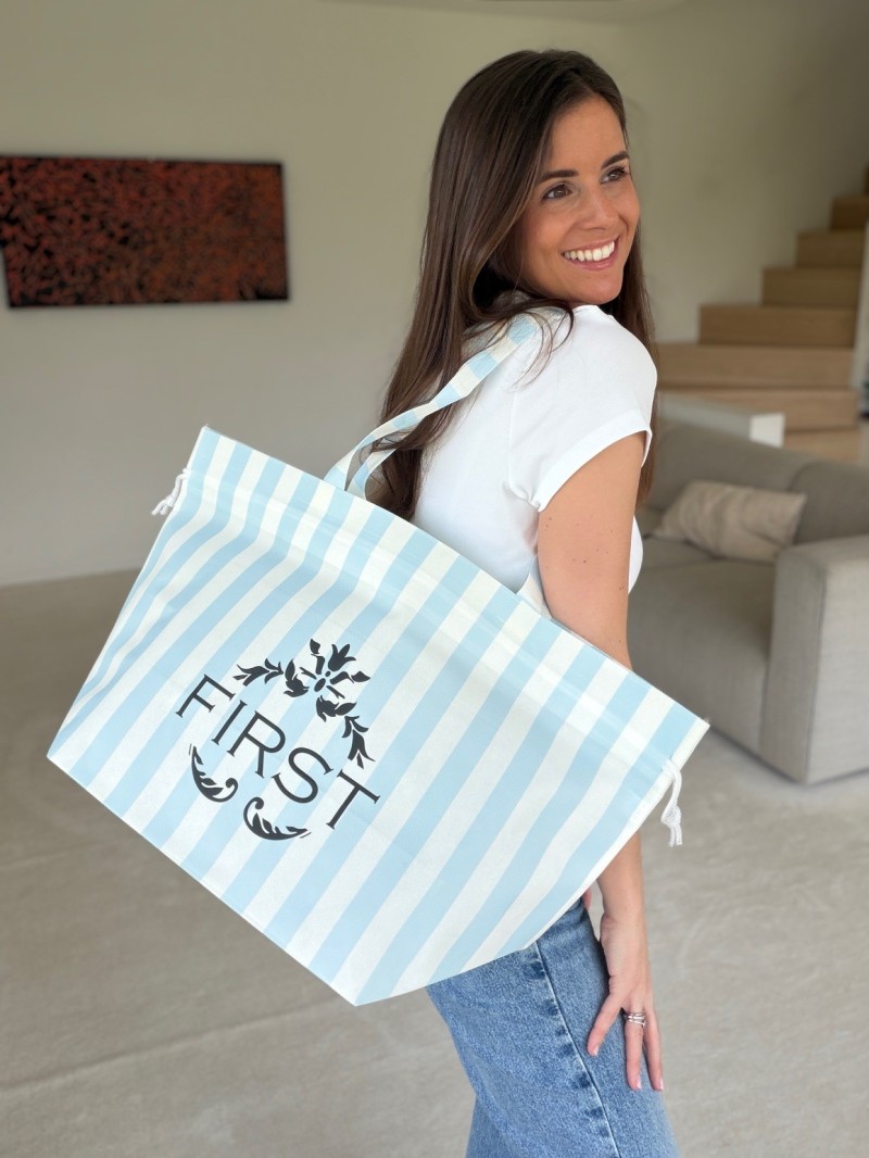 Tasche NICE LINEA Blau – L (58 x 24 x 35 cm)