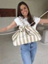 NICE BAG LINEA BEIGE - L (58 x 24 x 35 cm)