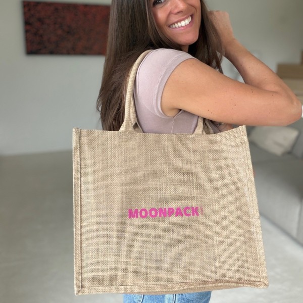 Customized burlap bag with your design imprint - Order now.