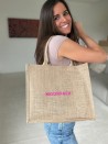 Customized burlap bag with your design imprint - Order now.