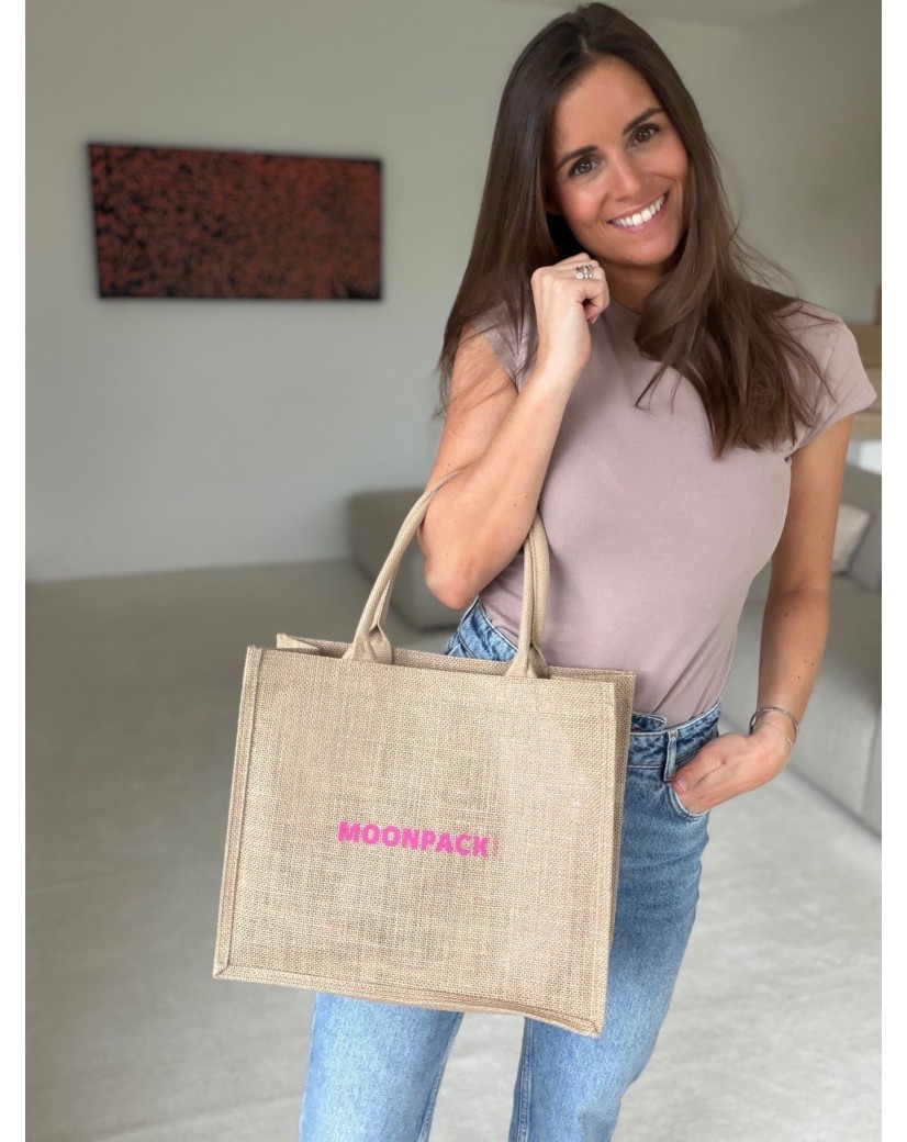 Customized burlap bag with your design imprint - Order now.