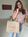 JUTE DRAAGTAS IBIZA NATUREL - M (35x15x30 cm)