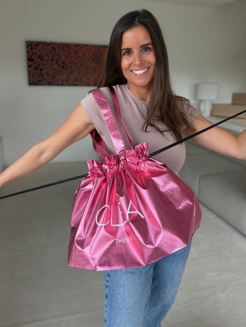 BOLSA NICE ROSA ORO L (58x24x35cm)