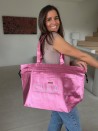 Sac Non Tissé Personnalisé Rose Métallisé – Cabas modèle Nice L