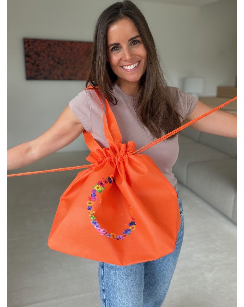 Sac Non Tissé Personnalisé Orange – Cabas Publicitaire modèle Nice L | Moonpack
