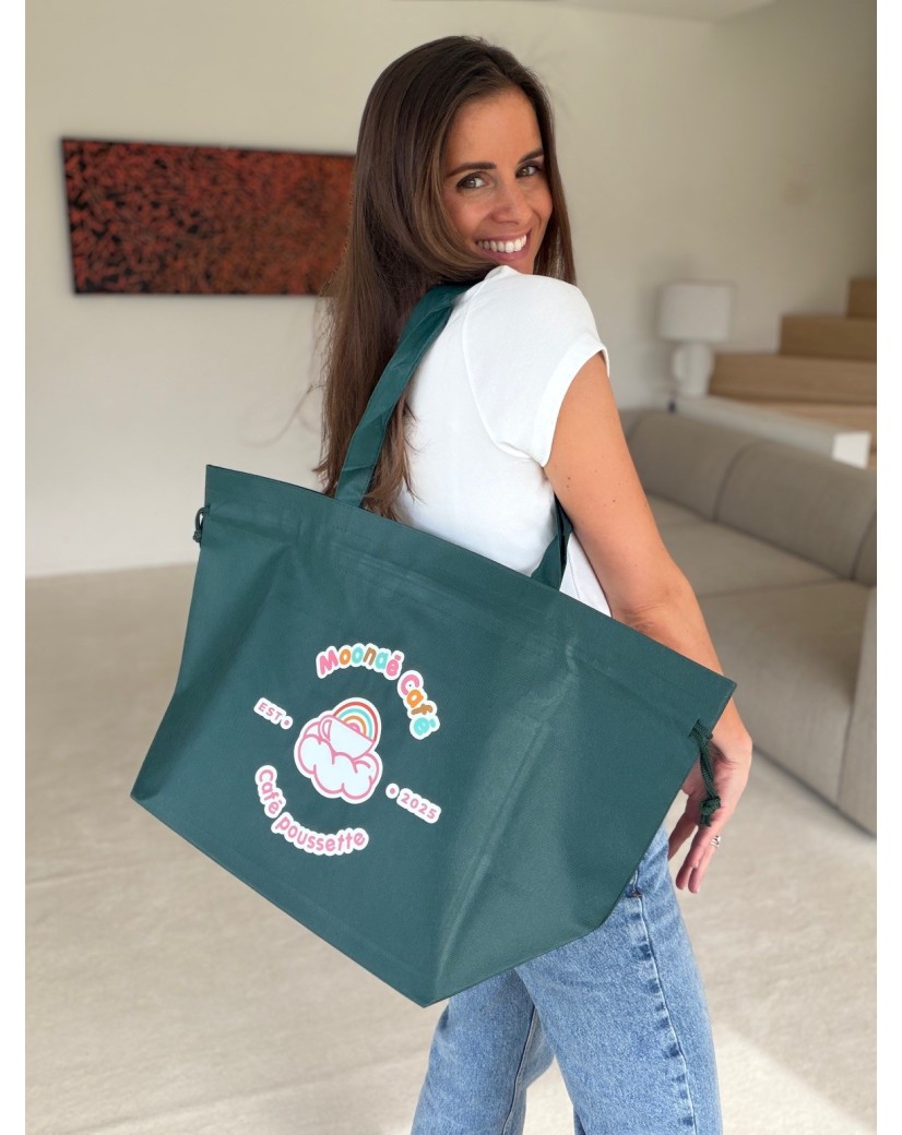 Bolso reutilizable Nice Verde Abeto L (58x24x35cm)