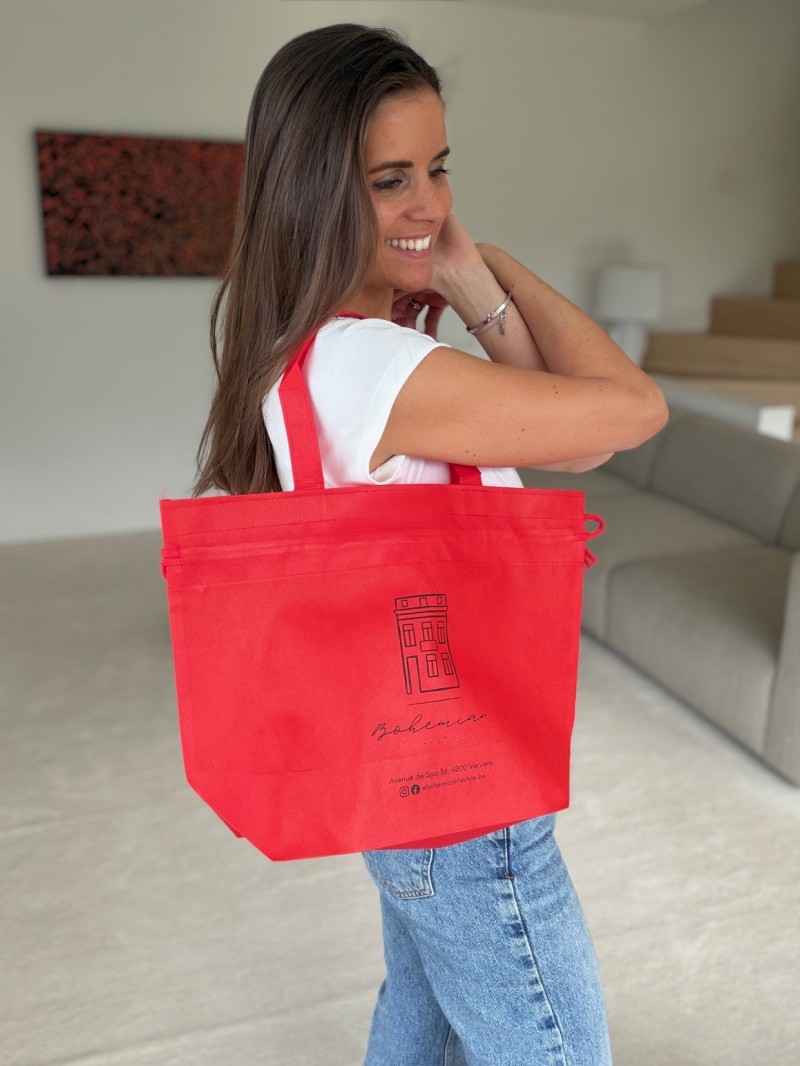 Nice Reusable Bag Red - M (40x14x30cm)