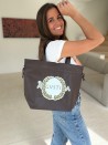 Sac Non Tissé Personnalisé Brun – Cabas Publicitaire modèle Nice M | Moonpack