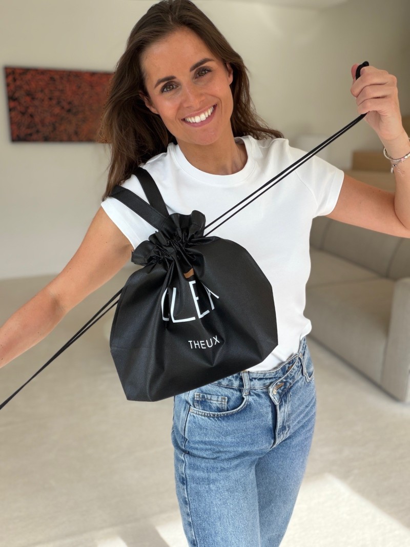 Sac Non Tissé Personnalisé Noir – Cabas Publicitaire modèle Nice M | Moonpack