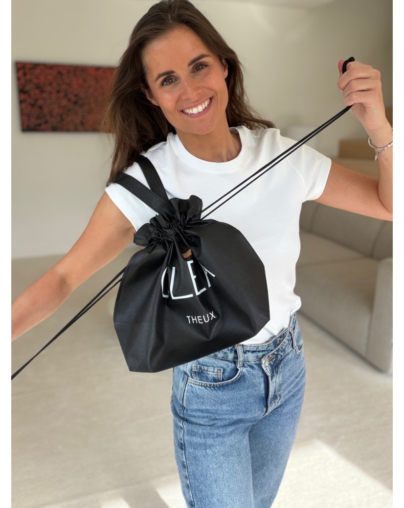 Sac Non Tissé Personnalisé Noir – Cabas Publicitaire modèle Nice M | Moonpack