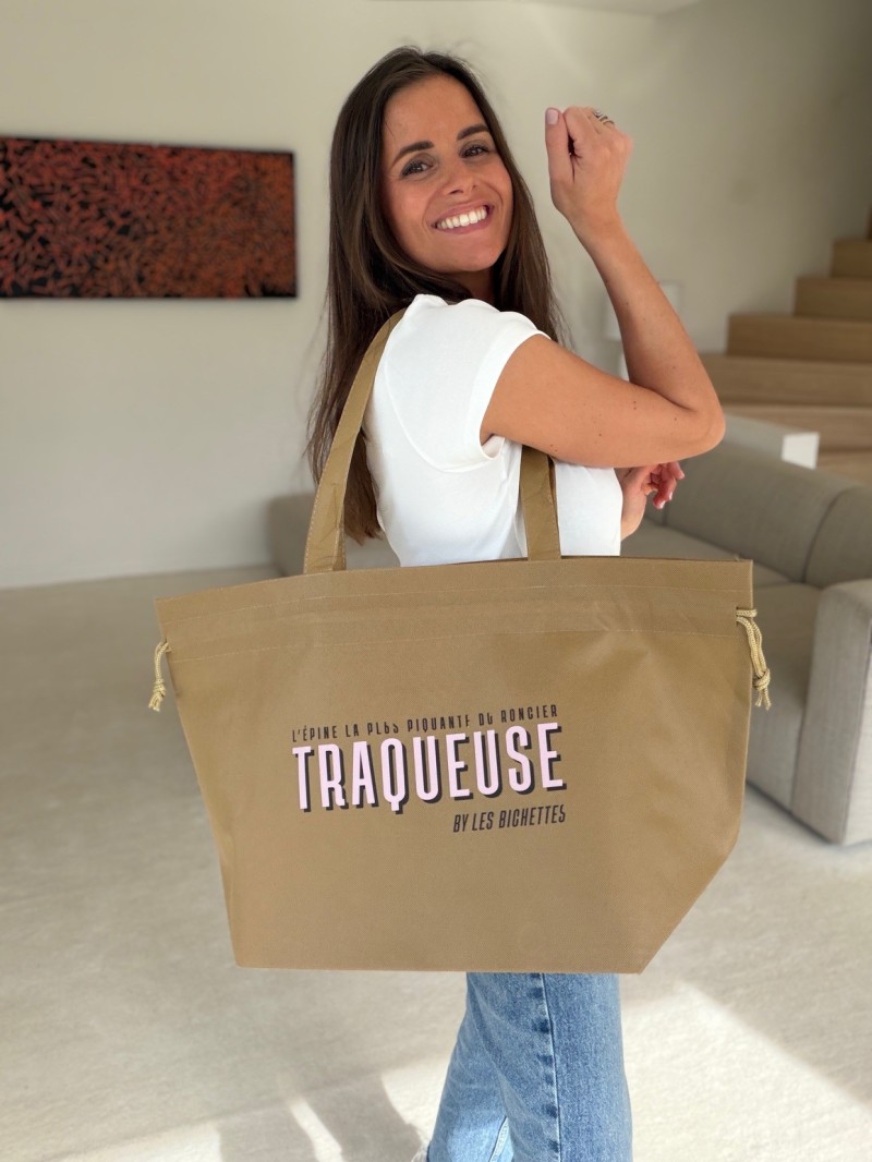 Sac Non Tissé Personnalisé Beige - Cabas Publicitaire Nice L | Moonpack