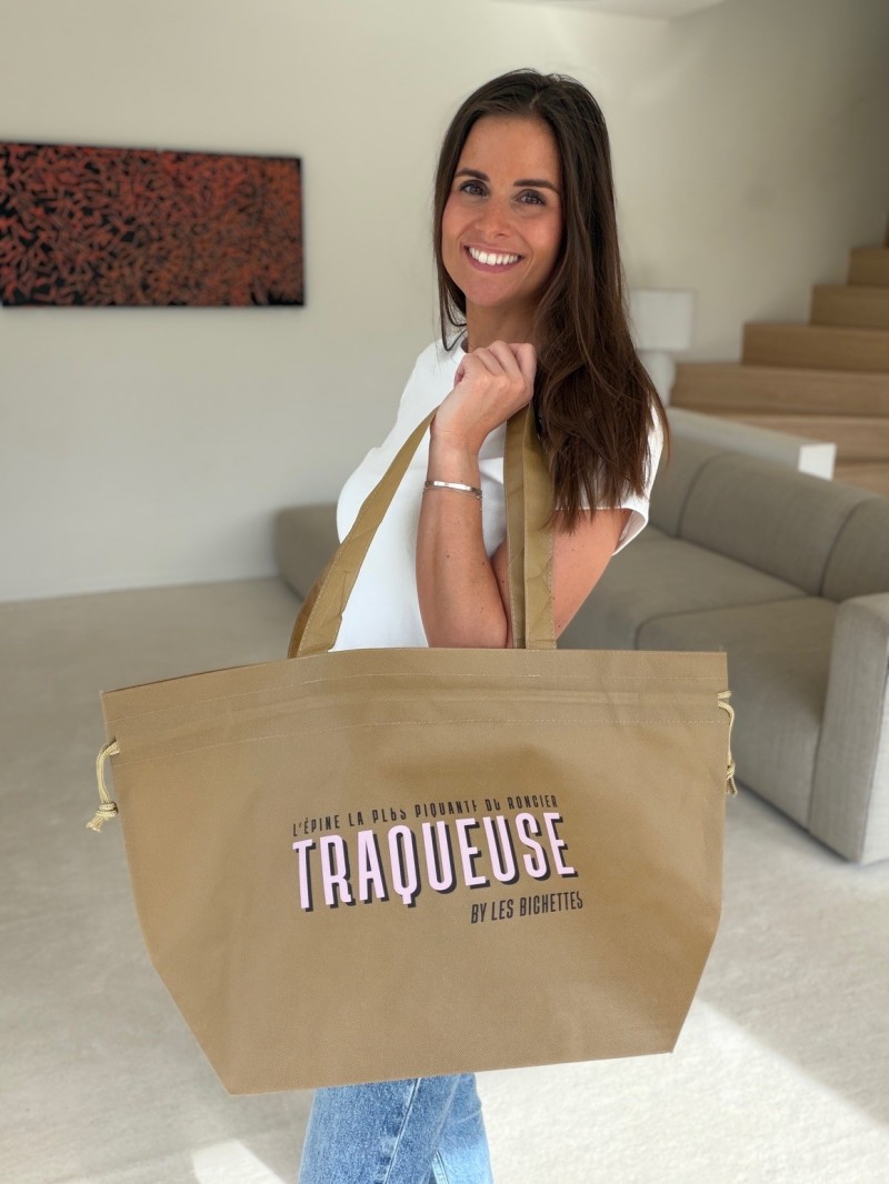 Sac Non Tissé Personnalisé Beige - Cabas Publicitaire Nice L | Moonpack