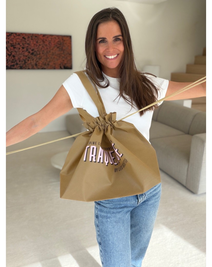 Sac Non Tissé Personnalisé Beige - Cabas Publicitaire Nice L | Moonpack