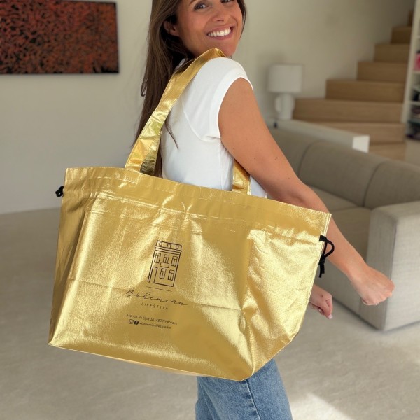 Bolsa NICE ORO L (58x24x35cm)