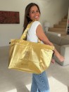 DRAAGTAS "NICE" GOUD L (58x24x35cm)