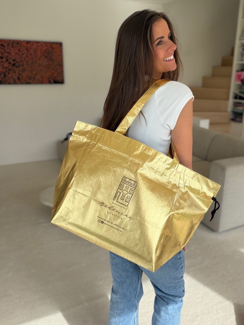 Tasche NICE GOLD L (58x24x35cm)